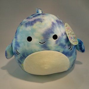 SOLD - Luther the tie-dye shark Squishmallow 8"